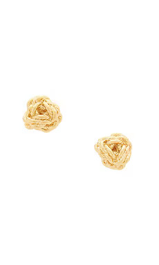 Lele Sadoughi Chateau Rope Stud Earrings in Gold from Revolve.com | Revolve Clothing (Global)