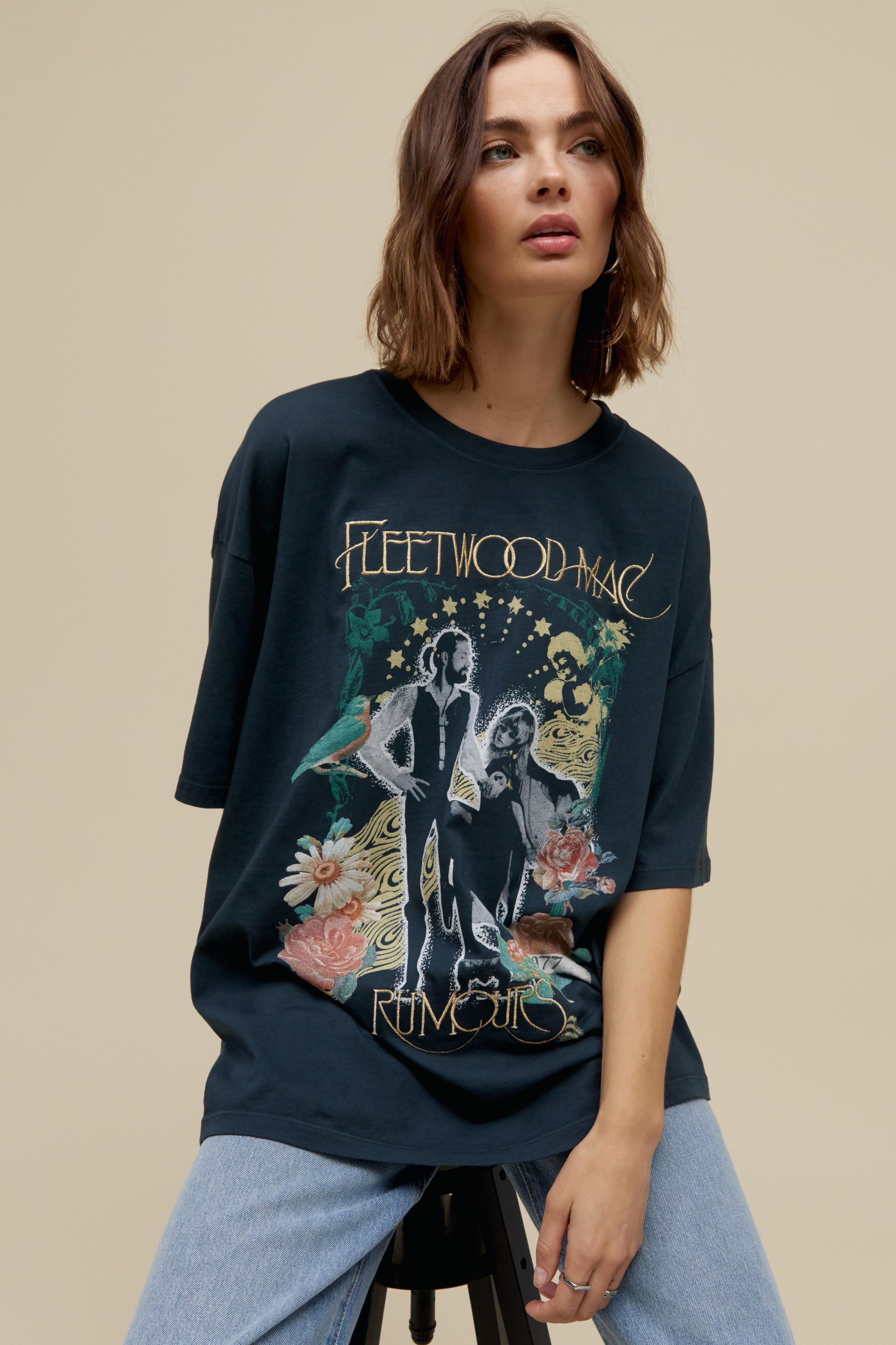 Fleetwood Mac Rumours Embroidered OS Tee | Daydreamer