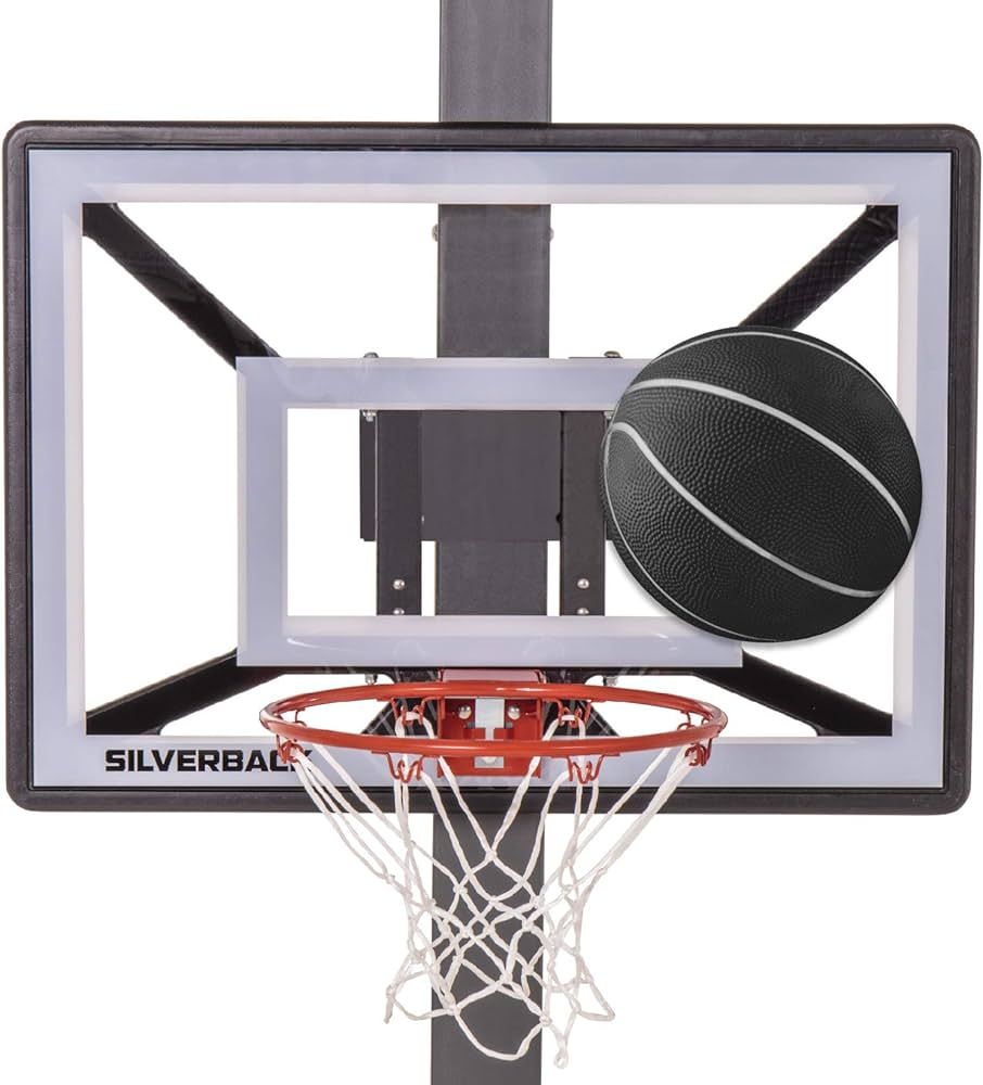 Silverback Junior Youth 33" Basketball Hoop with Lock ‘n Rock Mounting Technology Mounts to Rou... | Amazon (US)