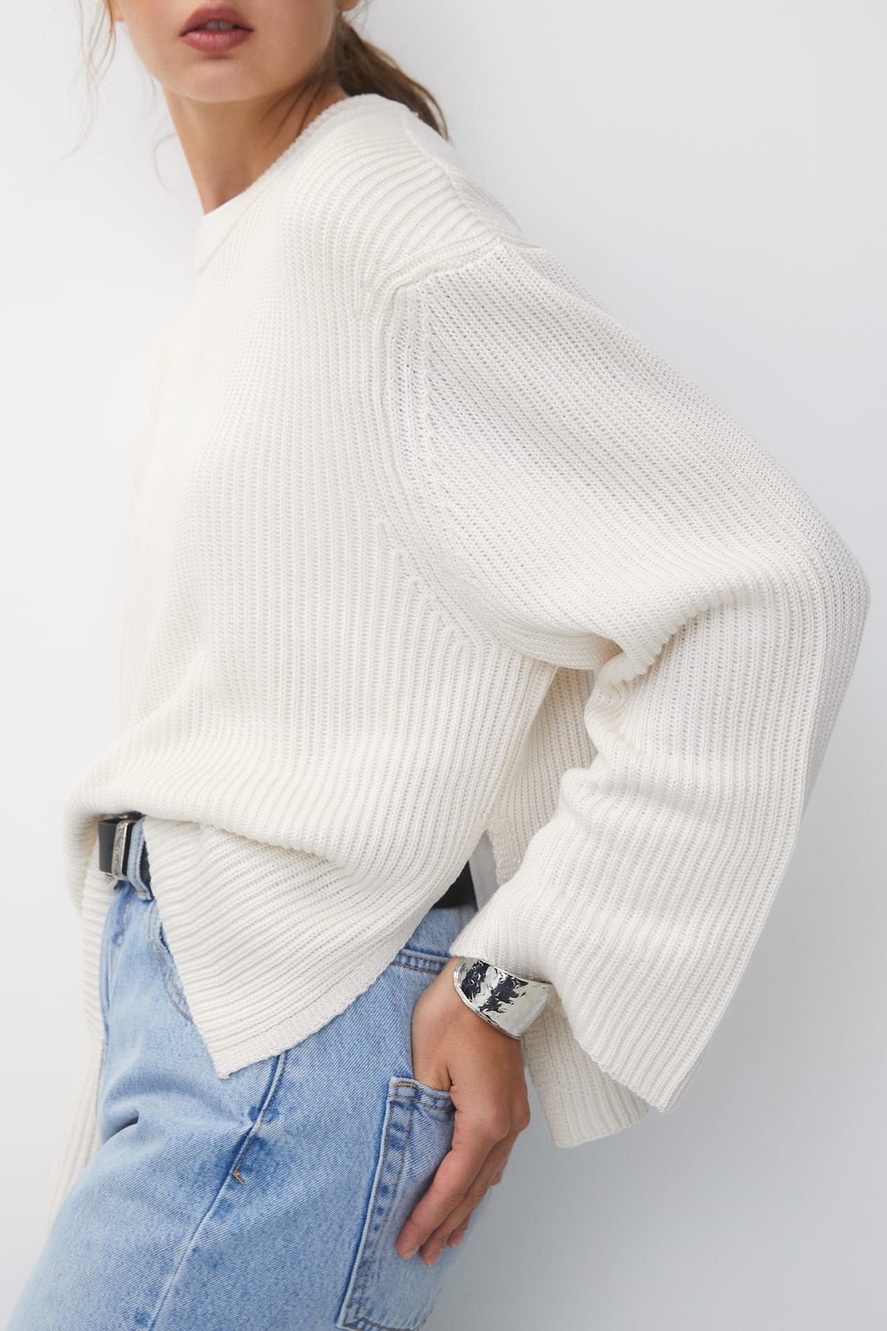 Oversize knit jumper | PULL and BEAR UK