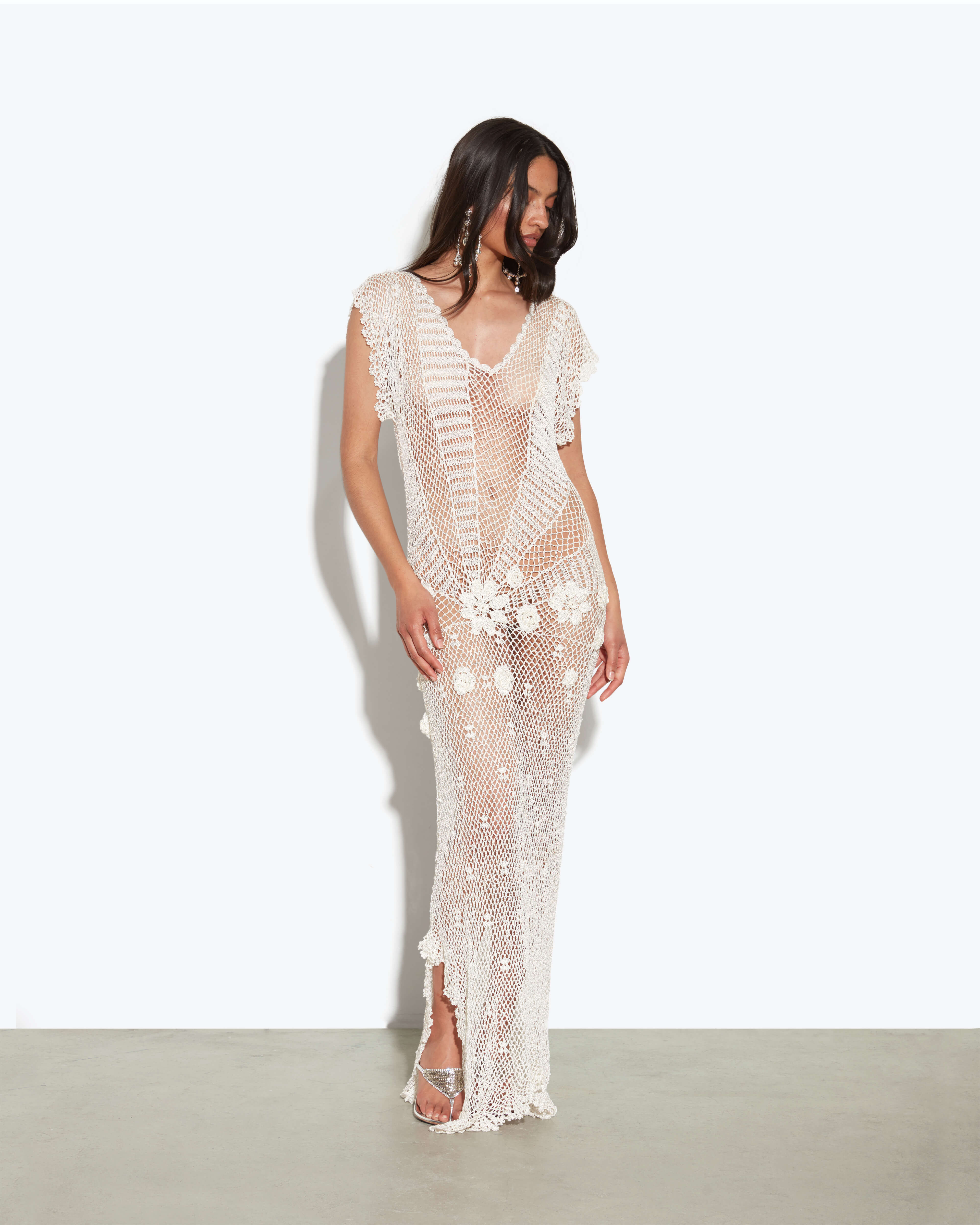 Rat & Boa Flores Dress S/M White | Rat & Boa