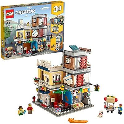 LEGO Creator 3 in 1 Townhouse Pet Shop & Café 31097 Toy Store Building Set with Bank, Town Plays... | Amazon (US)
