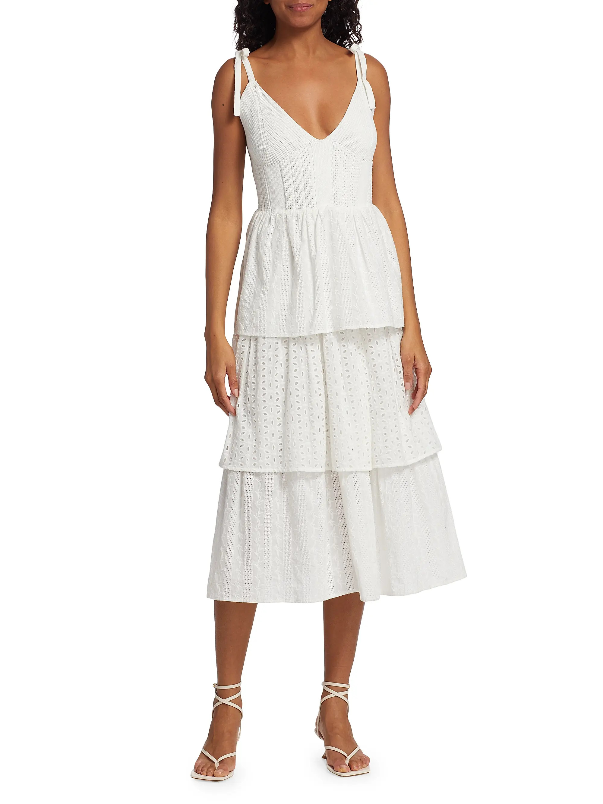 Croix Tiered Midi Dress | Saks Fifth Avenue