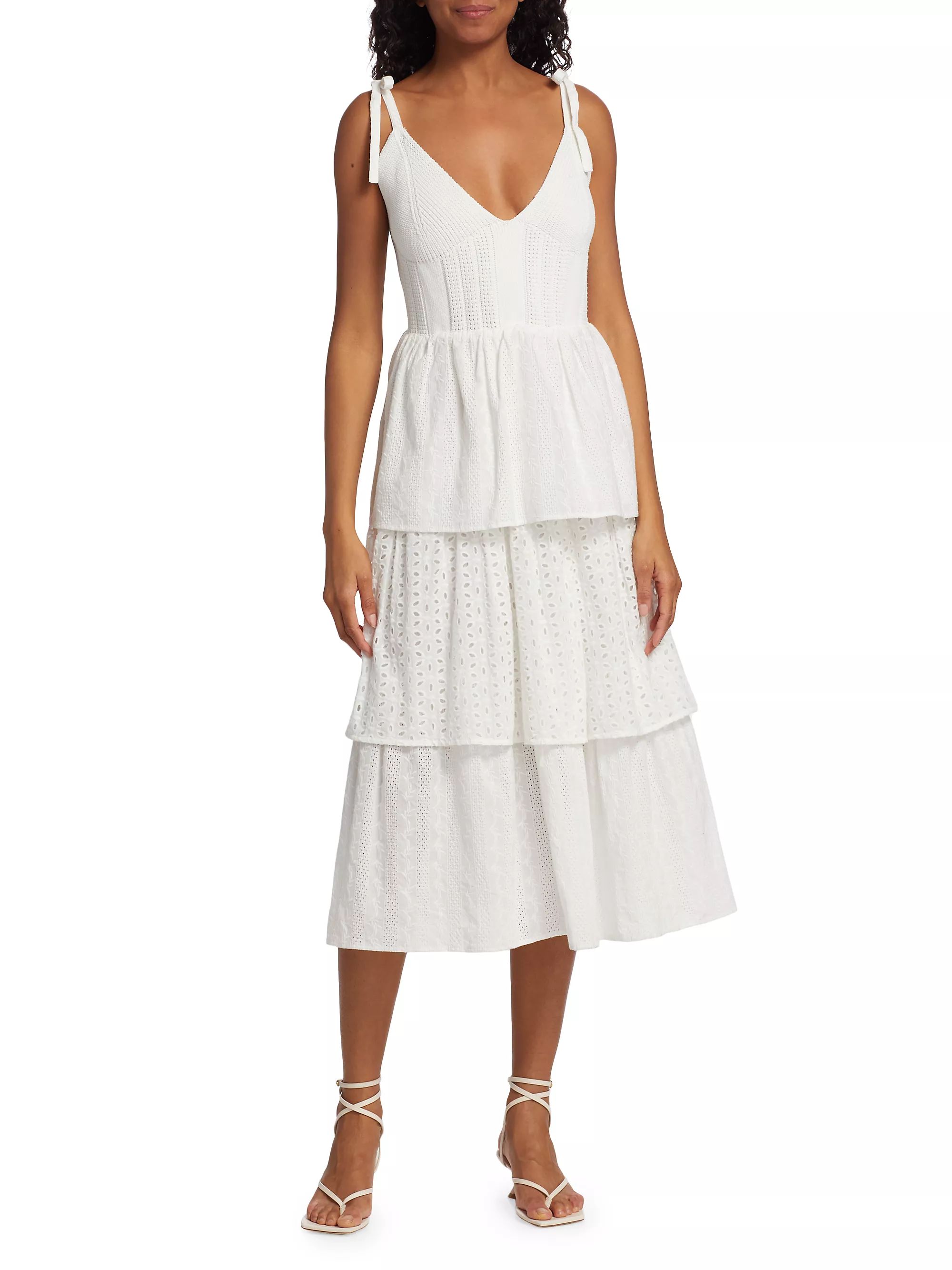 Croix Tiered Midi Dress | Saks Fifth Avenue