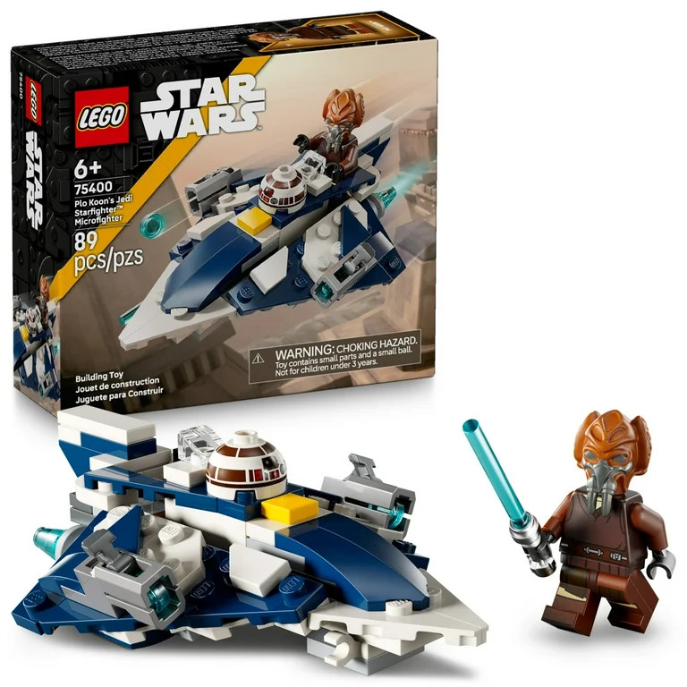 LEGO Star Wars Plo Koon\u2019s Jedi Starfighter Microfighter Kids Toy - Building Toy for Pretend ... | Walmart (US)