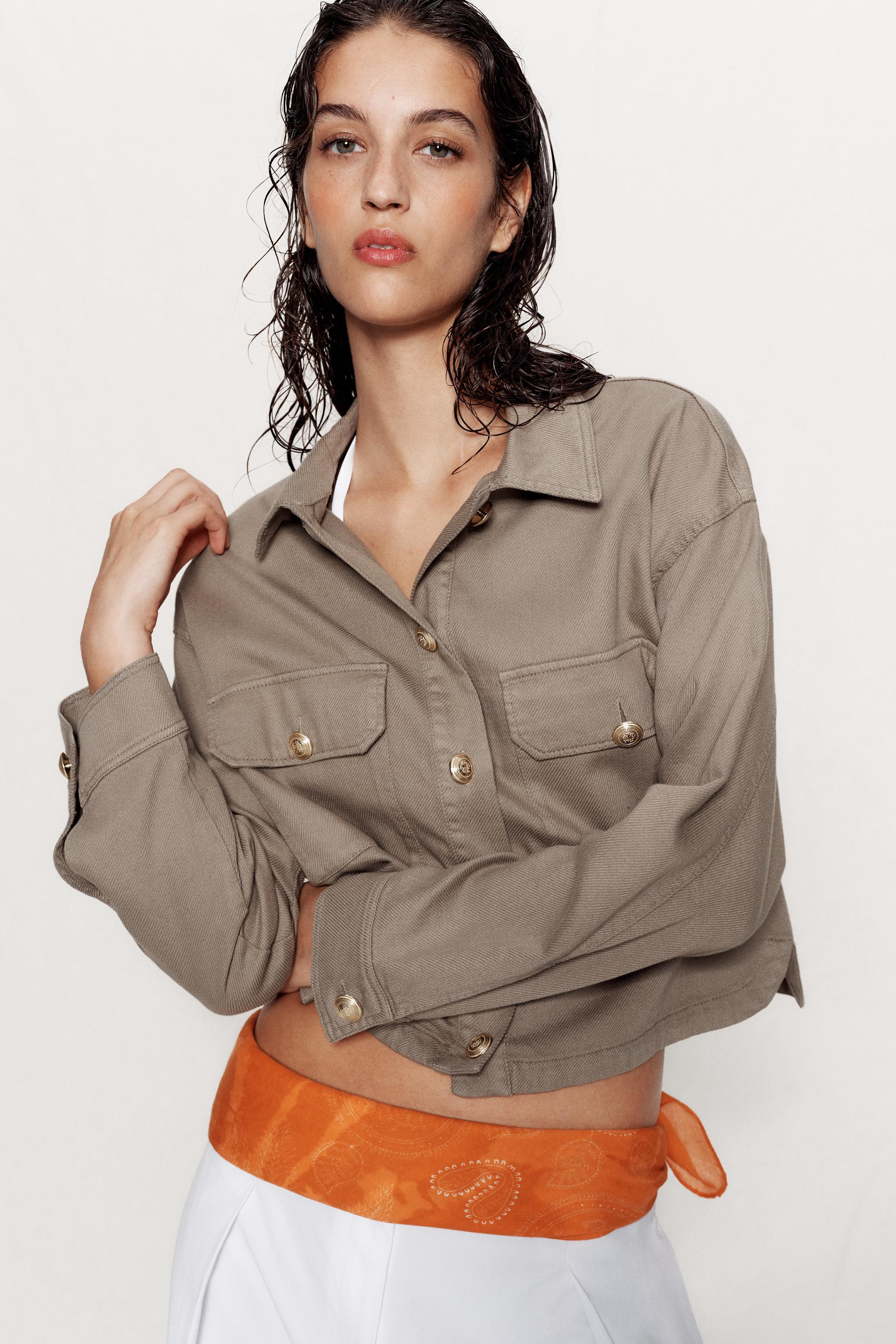 GOLD BUTTON JACKET | Zara UK
