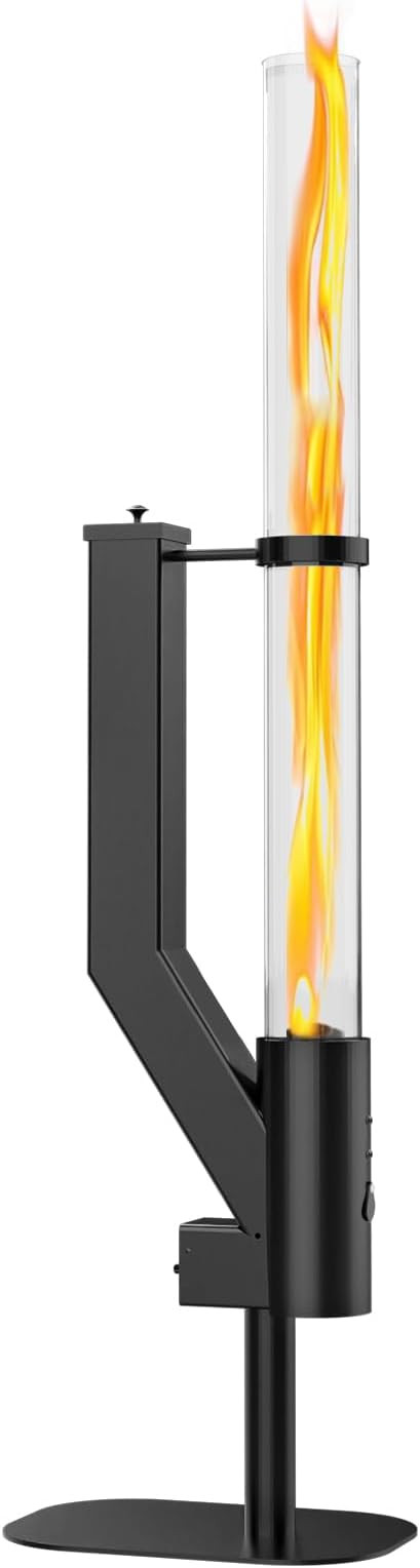 Rayzi 58 Inch Pellet Stove, Outdoor Decorative Wood Pellet Heater Burning Fireplace for Ambiance ... | Amazon (US)