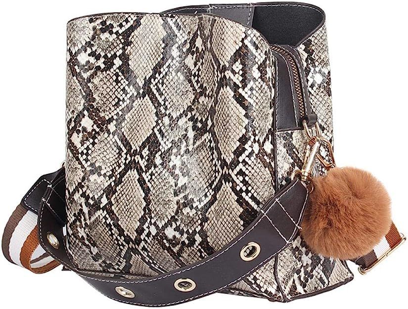 Puedo Fashion Women Snakeskin Envelope Clutch Bag Retro Evening Bag Handbag Purse Shoulder Crossb... | Amazon (US)