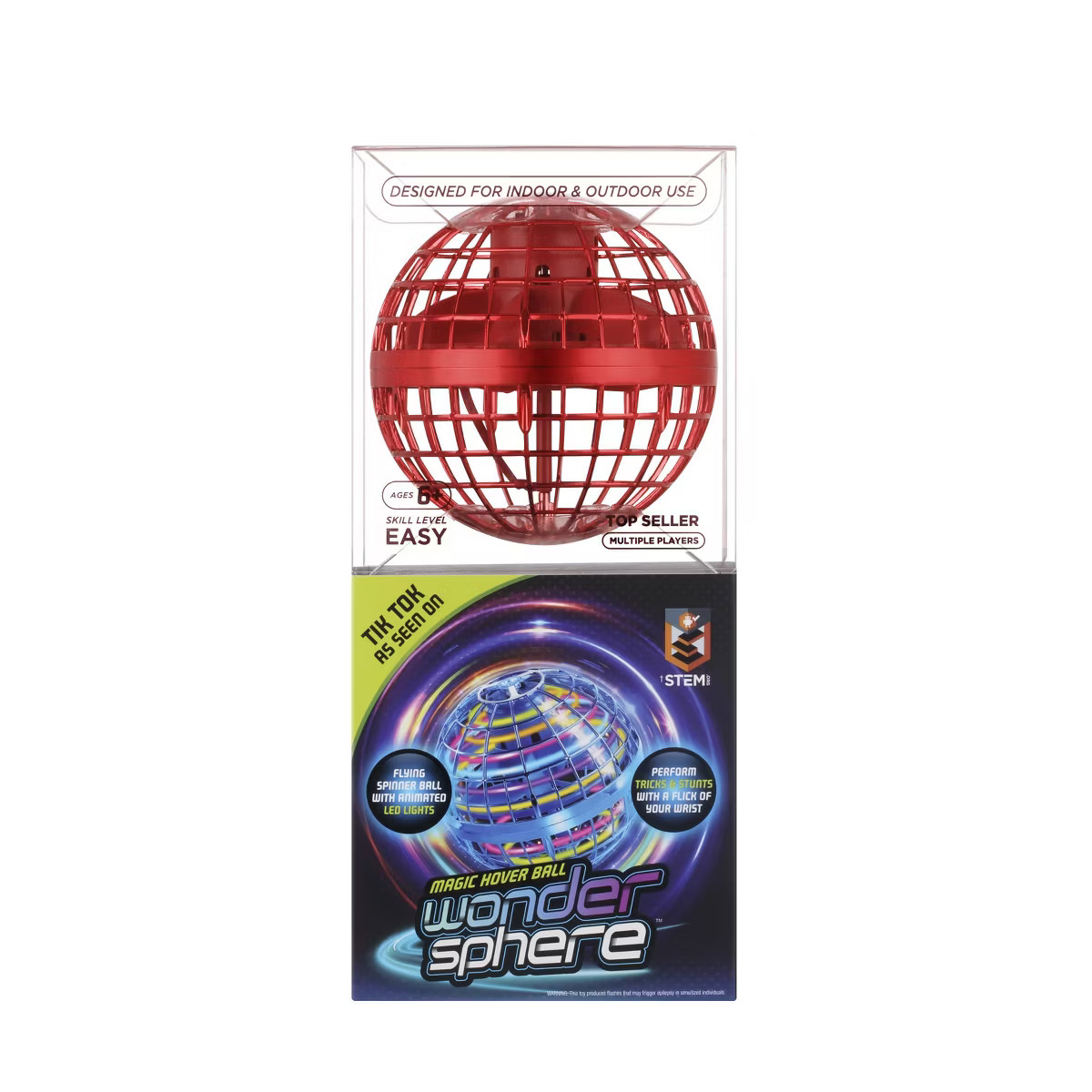 Wonder Sphere Magic Hover Ball - Red: Starter Indoor & Outdoor Drone for Beginners, Gesture Contr... | Target