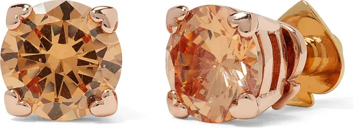 kate spade new york heart prong cubic zirconia stud earrings | Nordstrom | Nordstrom