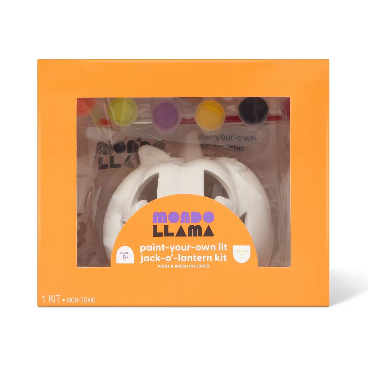 Halloween Lit Ceramic Jack O Lantern - Mondo Llama™ | Target