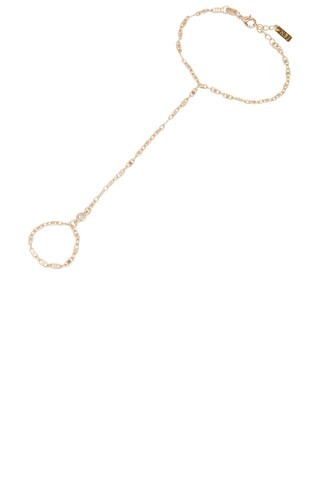 Kinna Hand Chain in Gold | Revolve Clothing (Global)