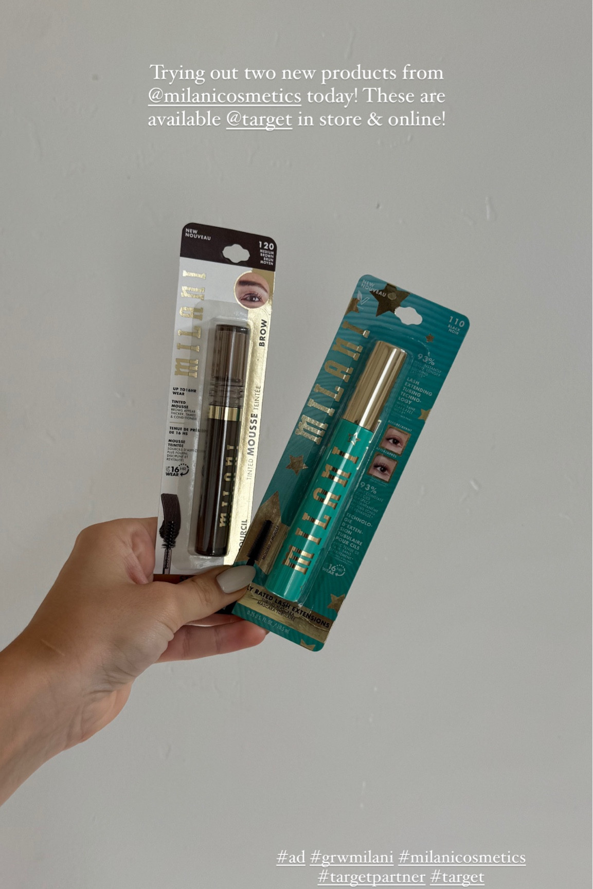 #ad Let's try out this Milani Highly Rated Lash Extensions Tubing Mascara and Milani's Stay Put Tinted Brow Mousse from @milanicosmetics! My eyelashes and eyebrows have never looked better! These are available @target & l have them in my@shop.Itk #grwmilani #milanicosmetics #targetpartner #target #liketkit https://liketk.it/53Zka