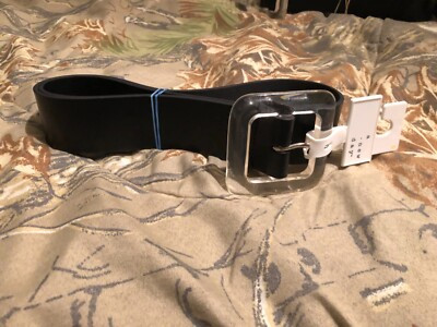 Women’s Black Belt with Clear Plastic Buckle Size Small by A New Day | eBay US