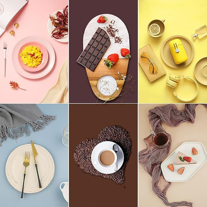 iProtech 3PCS 6Patterns Double-Sided Photography Background Paper, Waterproof Reusable 34x23in Mo... | Amazon (US)