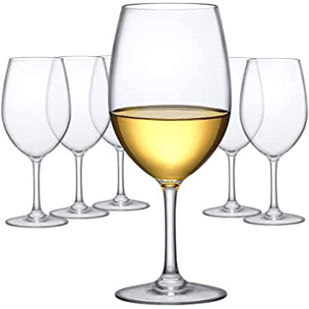 Unbreakable Stemmed Wine Glasses, 12oz- 100% Tritan- Shatterproof, Reusable, Dishwasher Safe Drink G | Amazon (US)