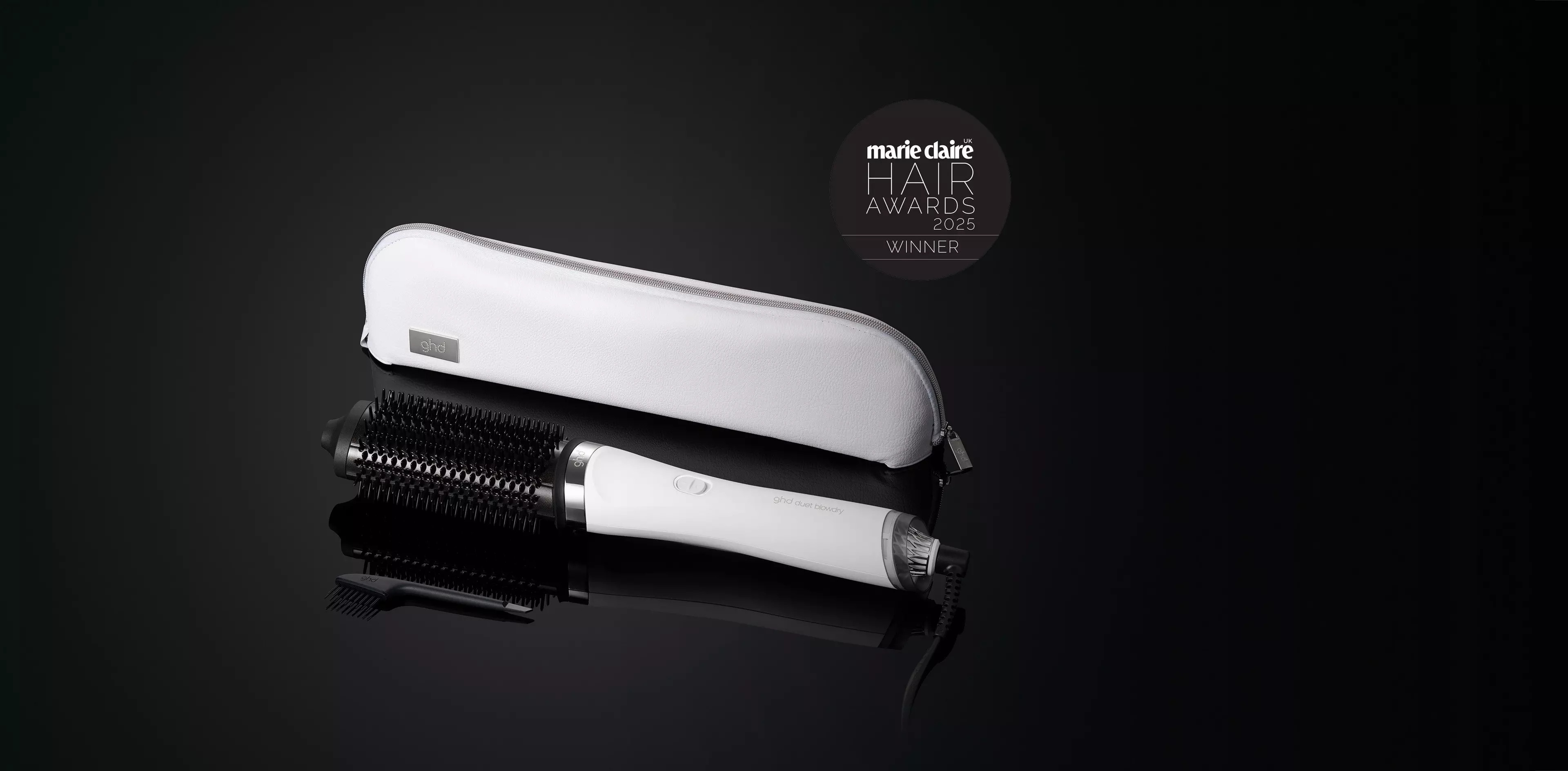 ghd Duet Blowdry In White | 2-in-1 Hair Dryer Brush| ghd official | ghd (UK)