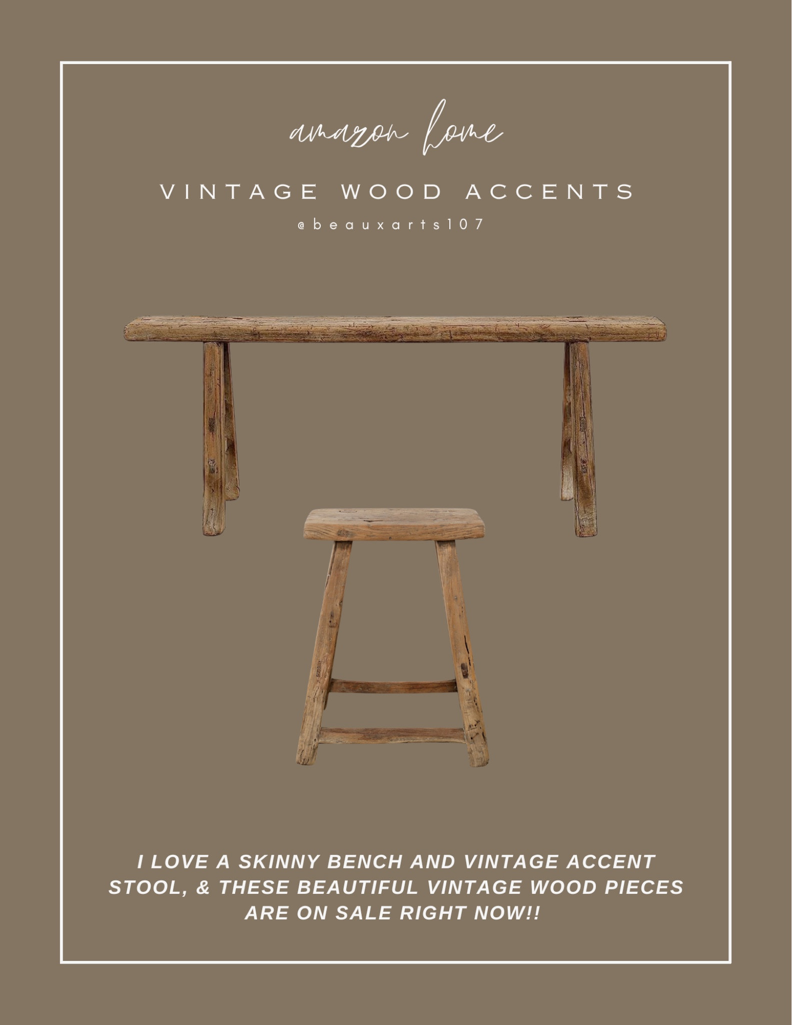 These gorgeous vintage wood accent pieces are on sale right now! 

#LTKStyleTip #LTKHome #LTKSaleAlert