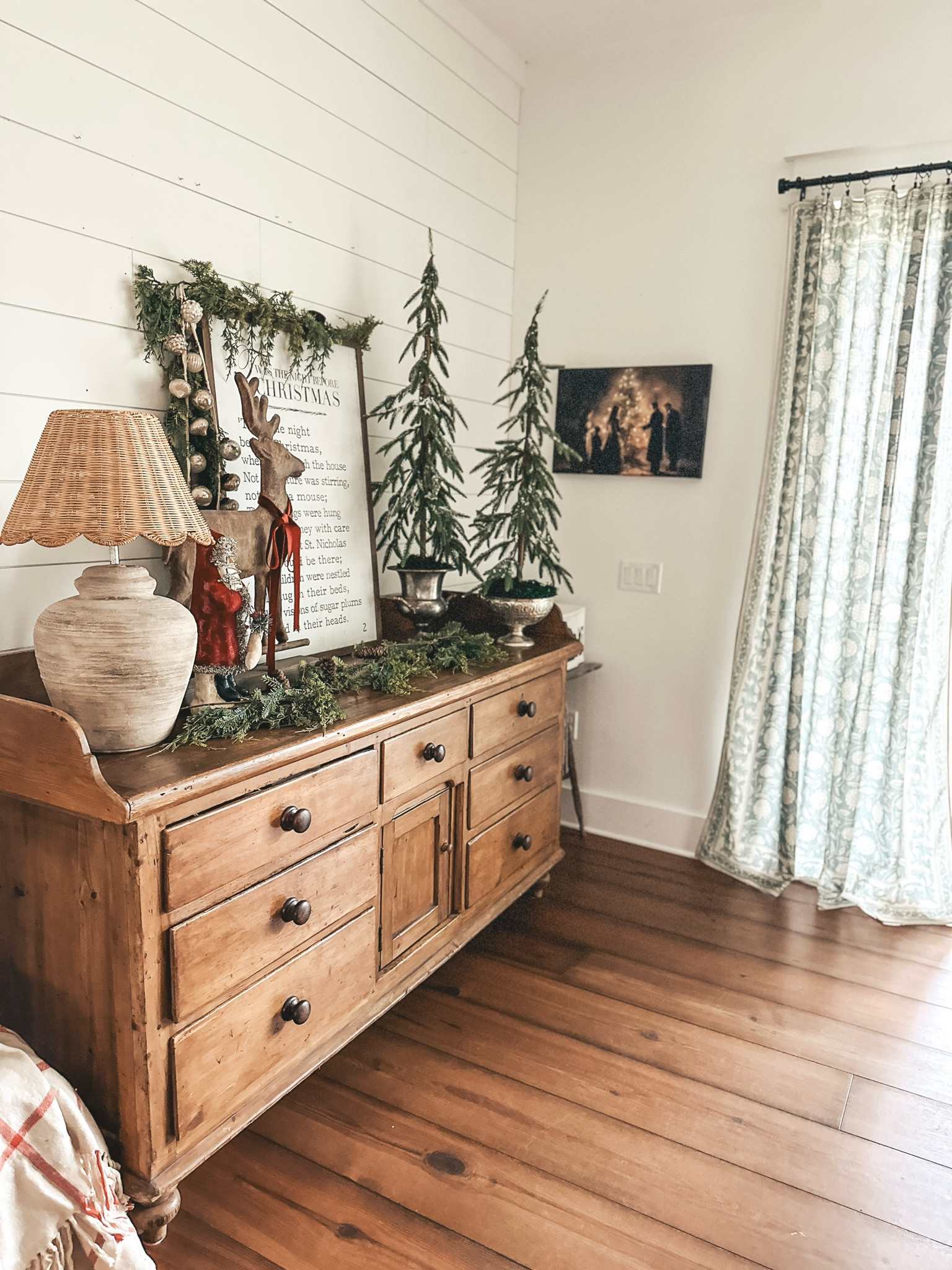 Vintage farmhouse Christmas buffet styling

#LTKhome #LTKSeasonal