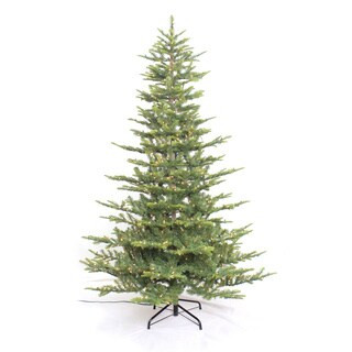 Puleo International 7.5' Pre-lit Aspen Green Fir Tree | Overstock.com Shopping - The Best Deals o... | Bed Bath & Beyond