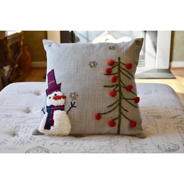 Clandon One Snowman Square Pillow Cover & Insert | Wayfair North America