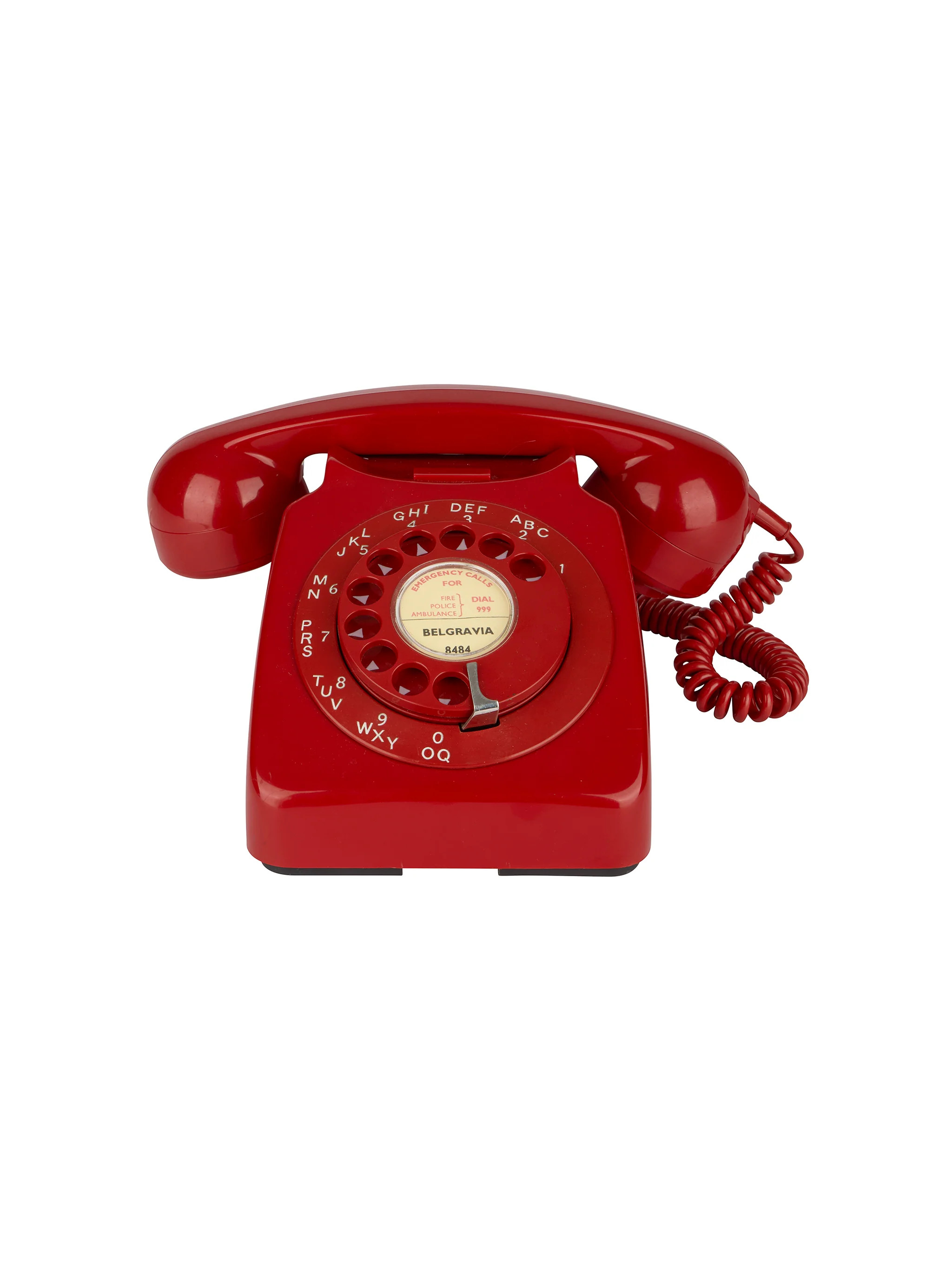 Vintage 1960s English Red Cradle Telephone | Weston Table