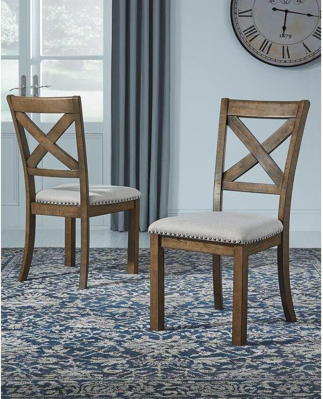 Moriville Beige Upholstered Side Chair Set of 2 | 1stopbedrooms