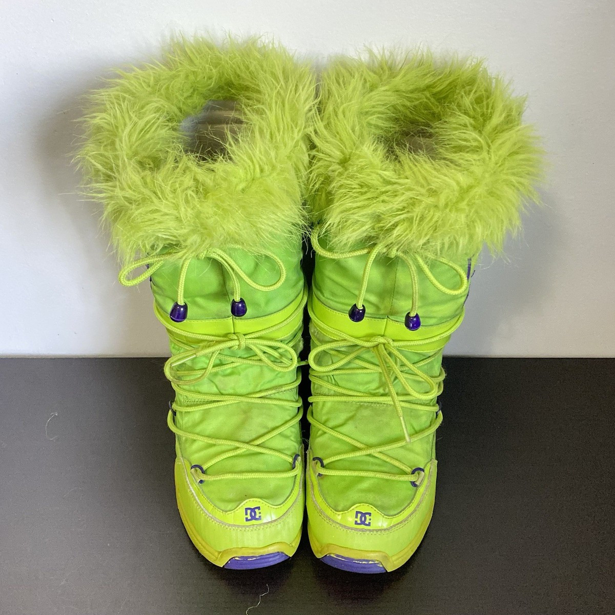 DC CHALET SNOW BOOTS GREEN & PURPLE SNOW BOOTS - RARE DC SHOES CHALET BOOTS - S | eBay US