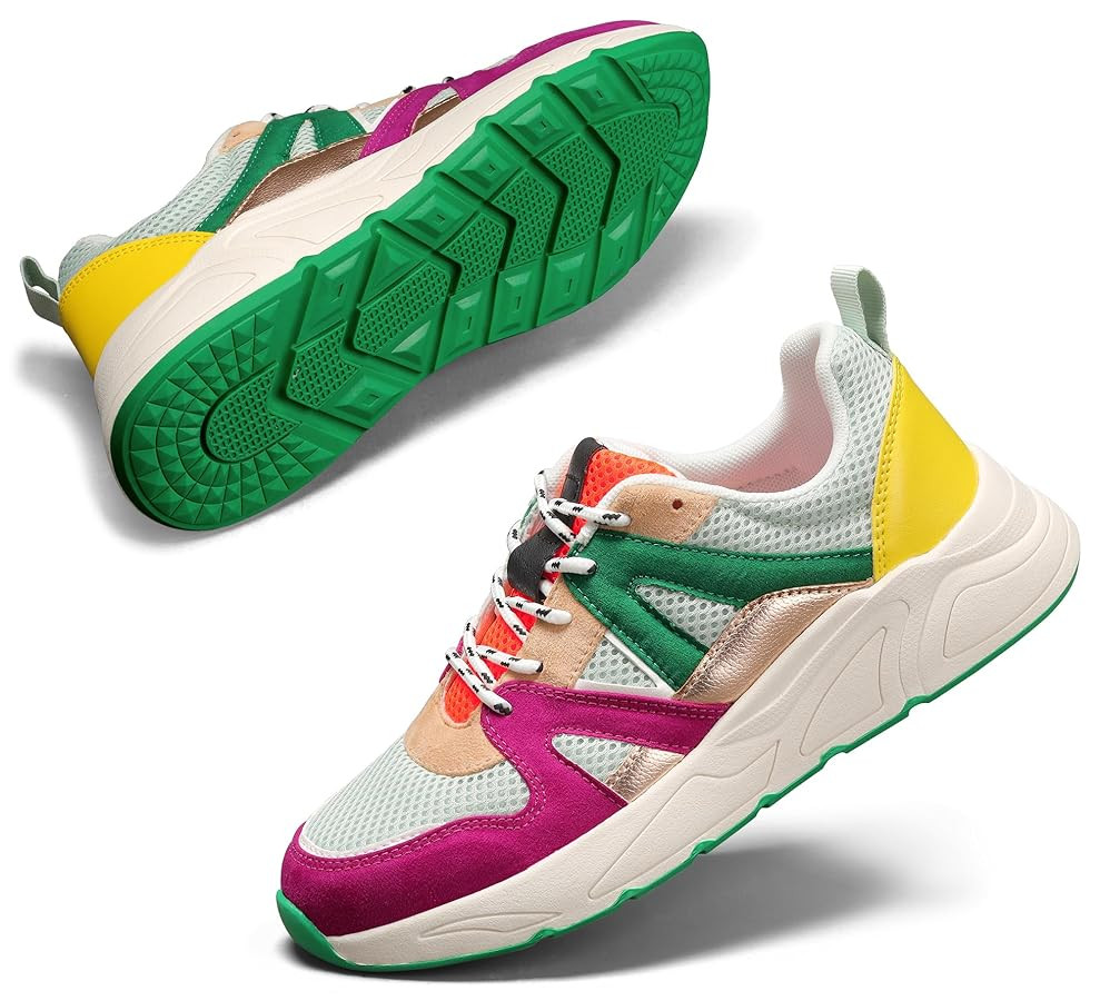 LUCKY STEP Women‘s Fashion Cusual Sneakers Platform Classic Leopard Walking Tennis Travel Shoes... | Amazon (US)