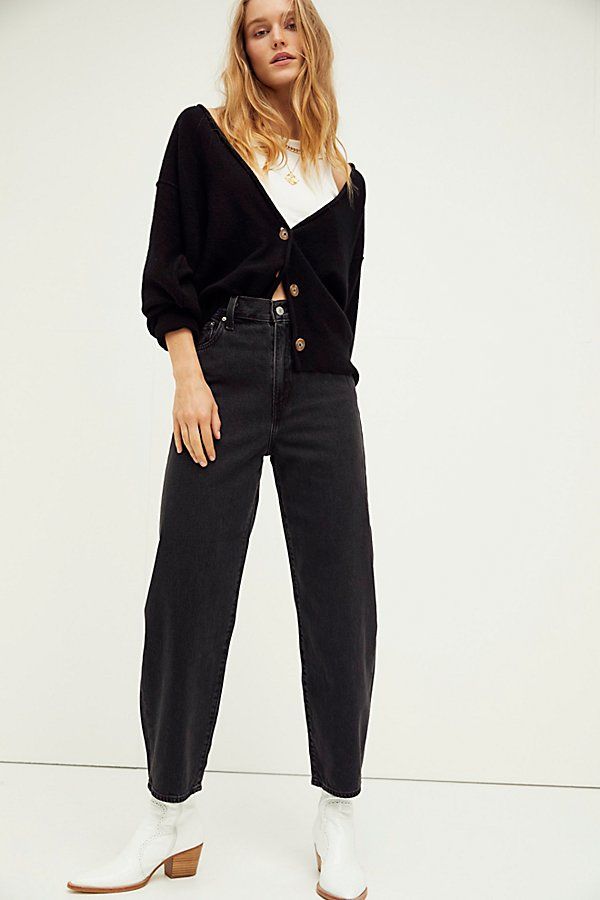Levi's Balloon Leg Jeans by Levi's at Free People, Black Book Balloon, 24 | Free People (Global - UK&FR Excluded)