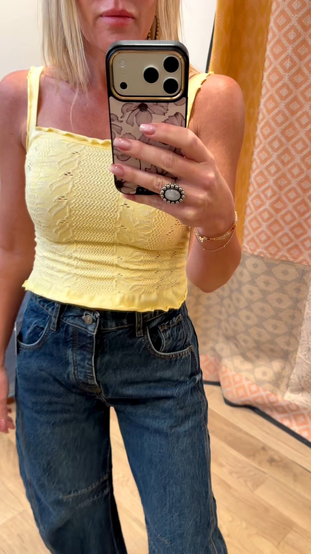 Free People… I absolutely love these barrel jeans and the color on this tank. The butter yellow is beautiful.💛 ￼

#LTKootd #LTKTravel