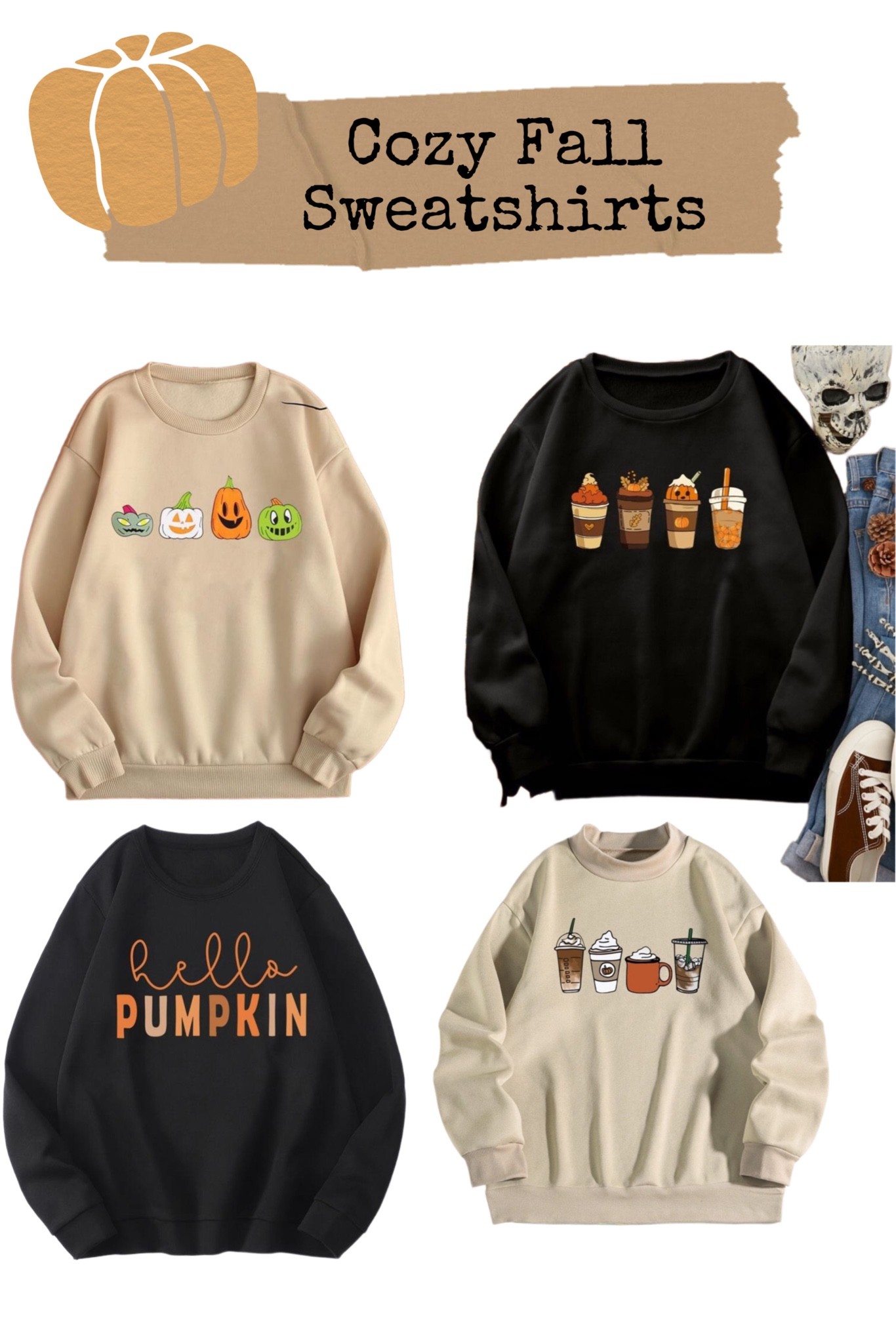 Cozy Fall Pumpkin Sweatshirts 🎃
#fallstyle #cozyfashion #fallfashion #sweatshirts #pumpkins

#LTKHalloween #LTKunder50 #LTKSeasonal