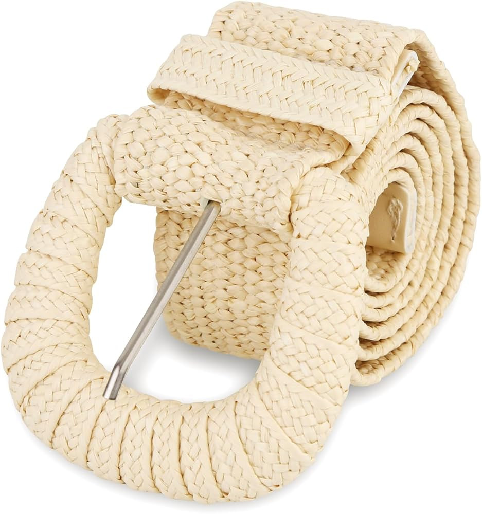 SeptCity Woven Belts for Women, Wide Boho Stretchy Ladies Belts for Dresses and Jeans Valentine's... | Amazon (US)