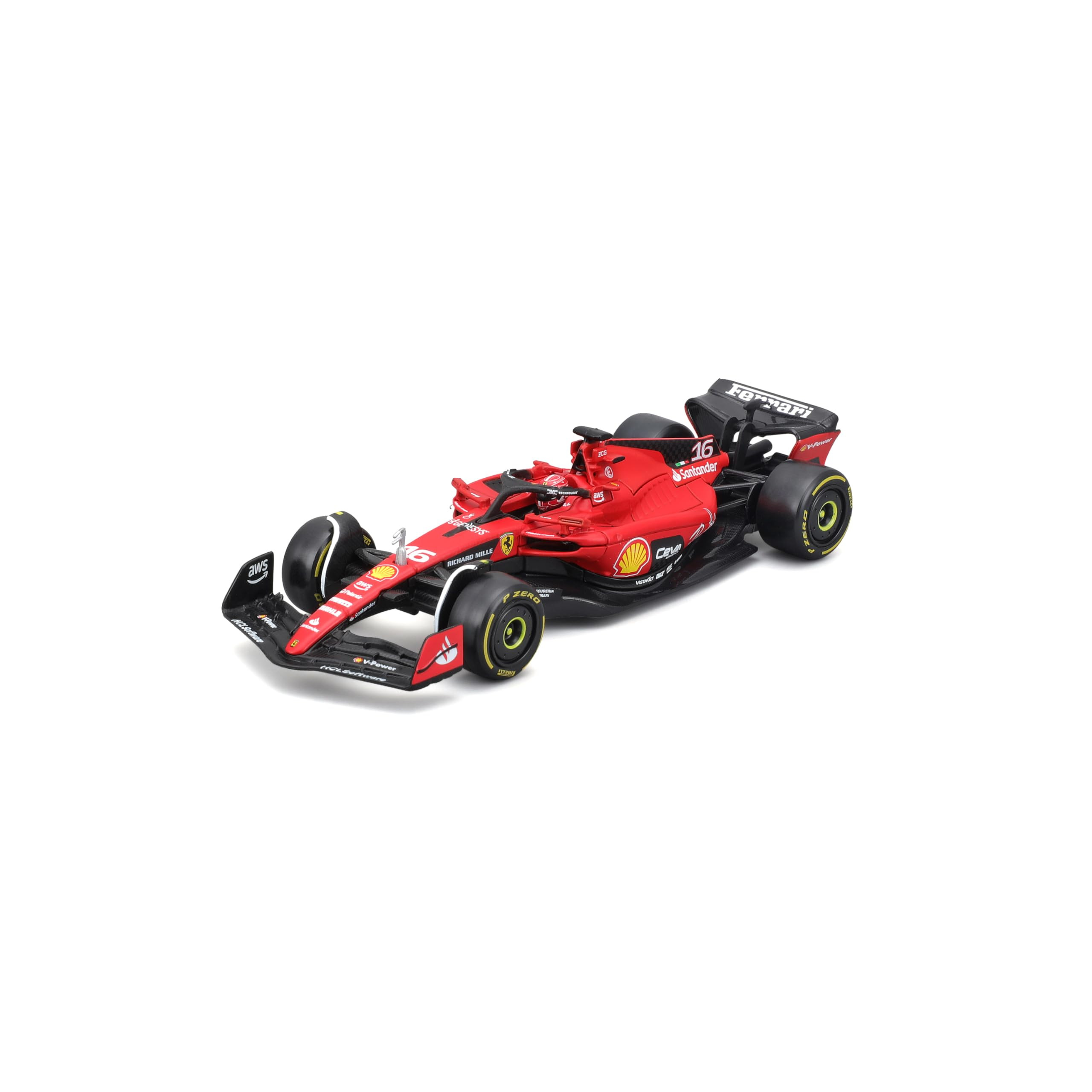 1:43 SFR Ferrari F1 Team Race Car (2023) with Helmet- Leclerc #16 | Amazon (US)