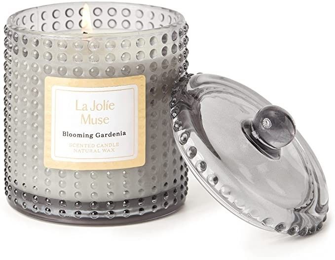LA JOLIE MUSE Blooming Gardenia Scented Candle, Candles Gifts for Women, Natural Wax Candle, Cand... | Amazon (US)