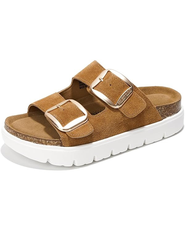 Project Cloud Genuine Leather Platform Sandals Women Footwear - Wedge Chunky Sandals Womens sanda... | Amazon (US)