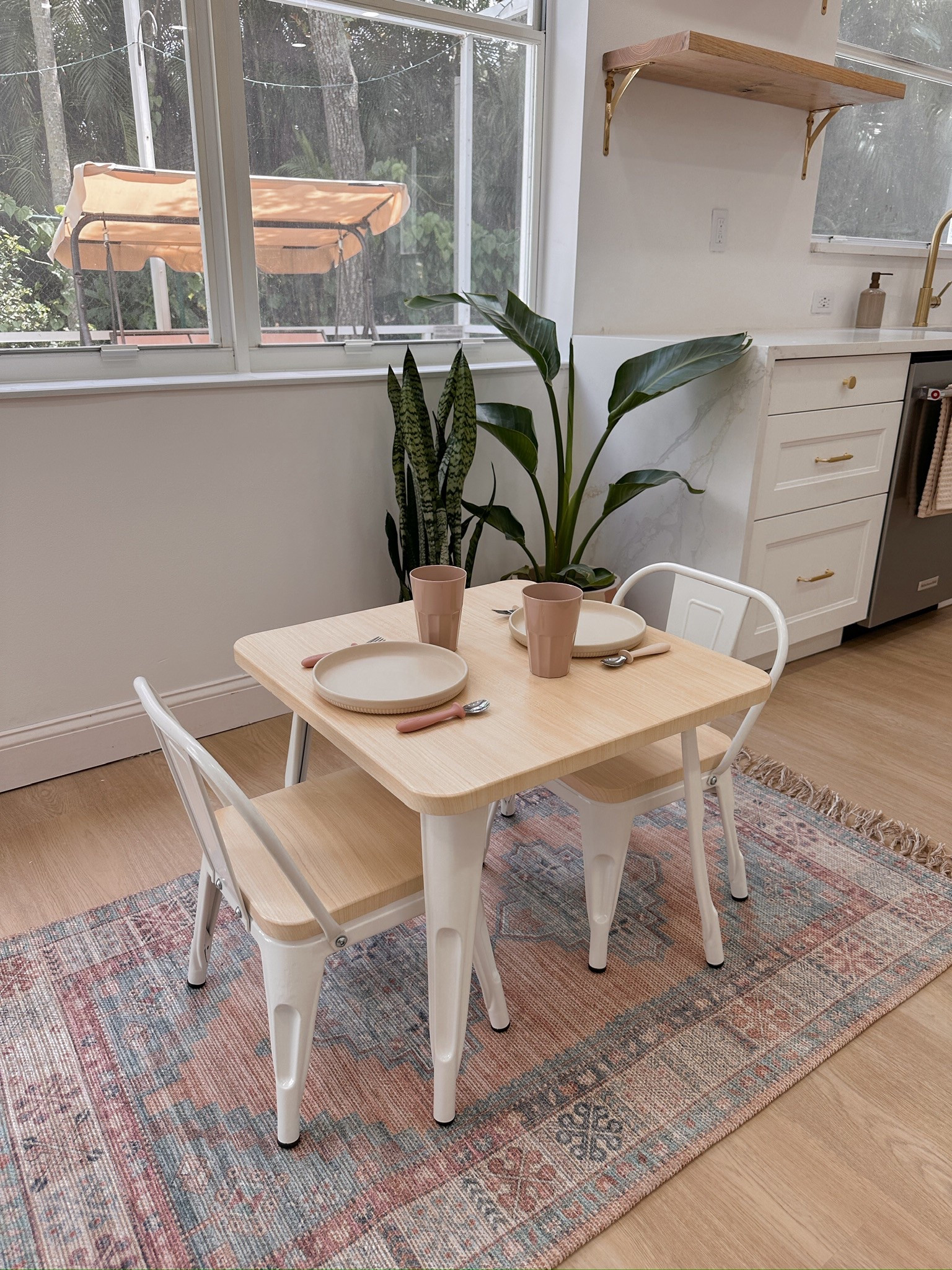 My girls’ kitchen dining nook✨🍴 Mini bistro chairs and table from AtHome!


#LTKKids #LTKFamily #LTKHome