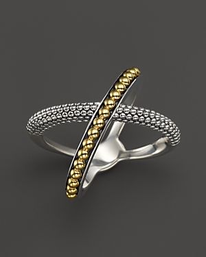 Lagos 18K Gold and Sterling Silver Enso X Ring | Bloomingdale's (US)
