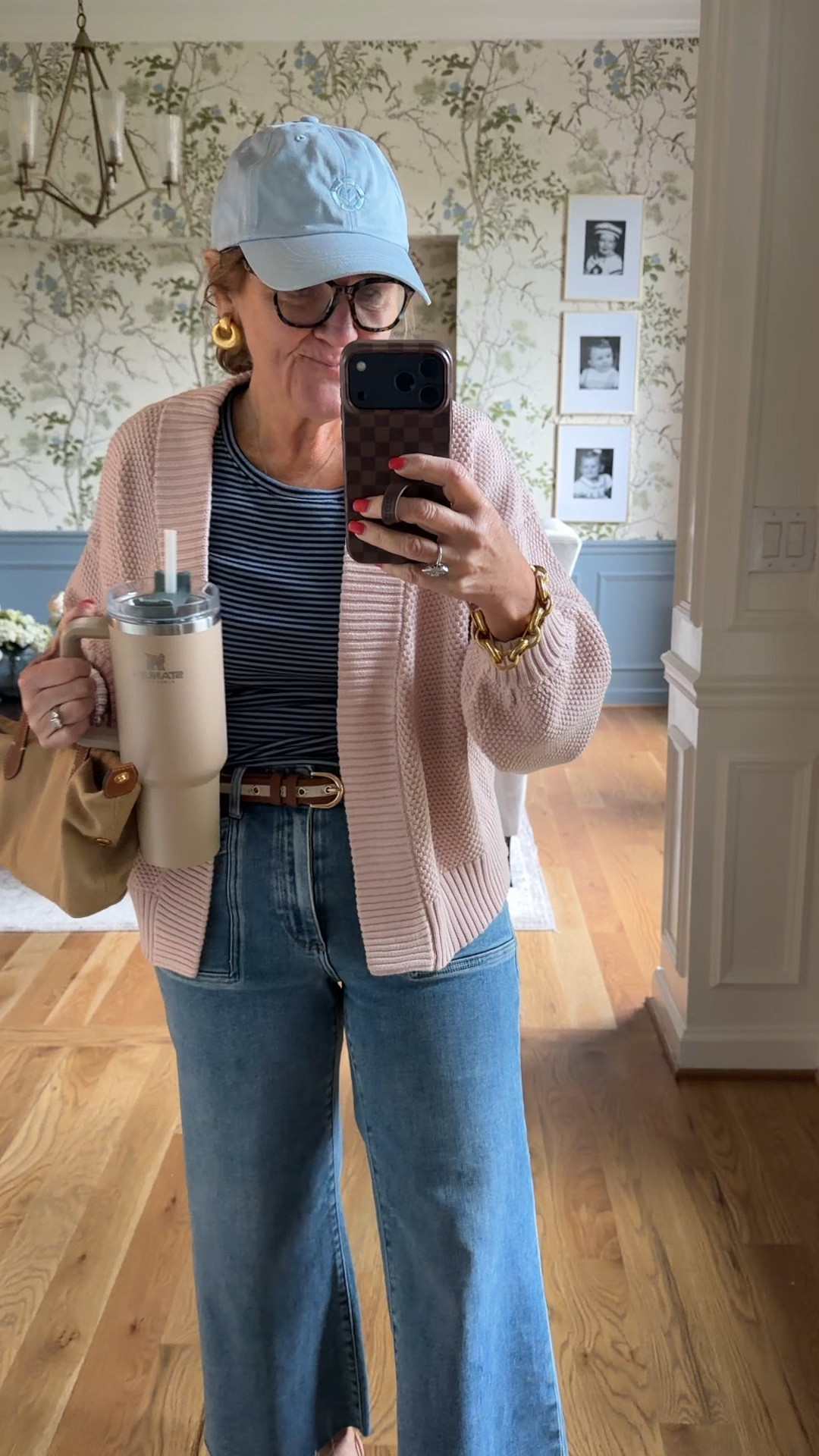 Off to get my nails done getting ready for my trip! 
Love the cropped premium denim size 29 petite 
Get this sweater! Cotton. So good. Wearing a medium
Tee medium
10% off my bag code NANETTE

#LTKootd #LTKOver40 #LTKPetite