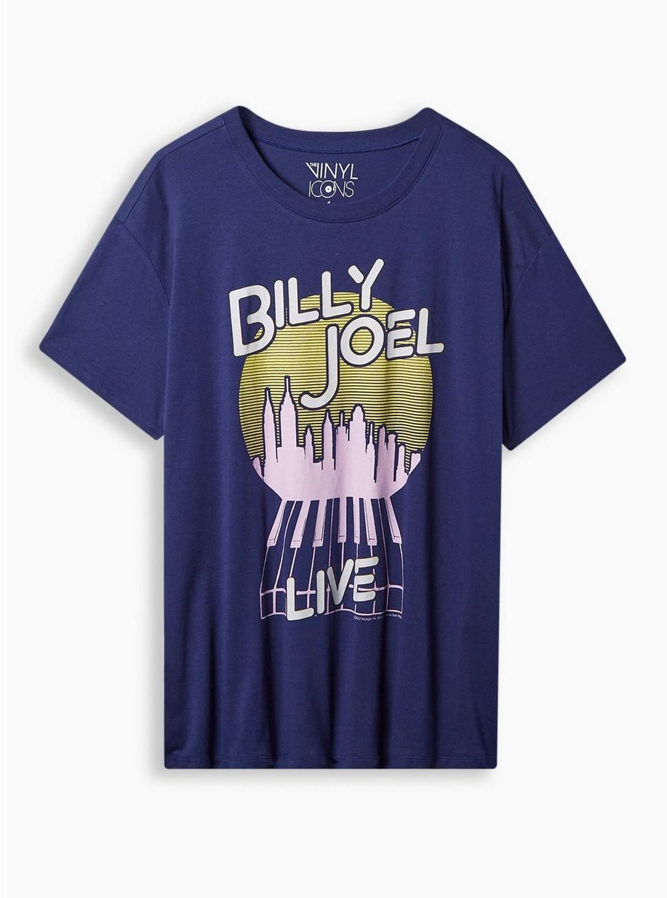 Billy Joel Relaxed Fit Cotton Crew Neck Tee | Torrid (US & Canada)