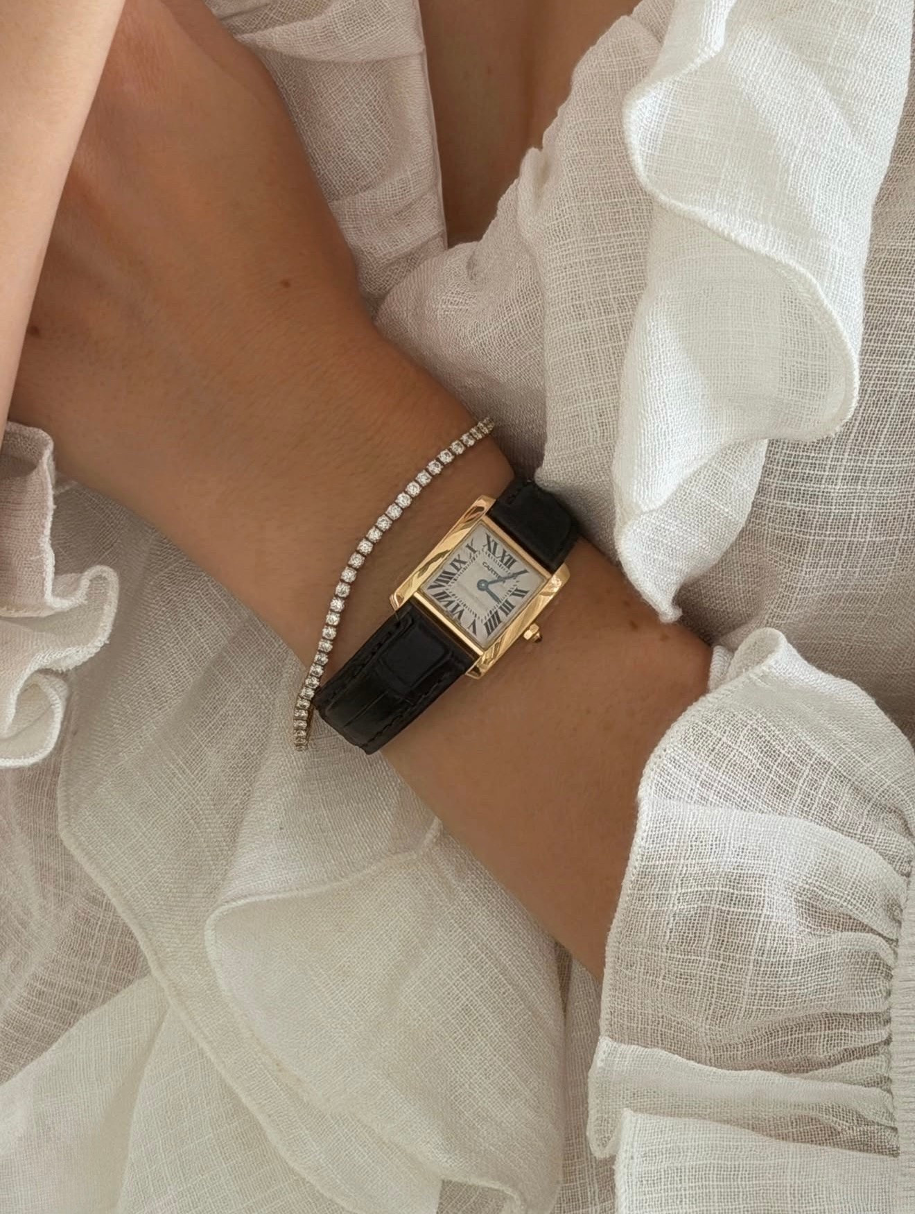 Jewellery details 💎

My watch is a vintage Cartier Tank Louis - I’ve linked similar

#LTKuk #LTKsummer