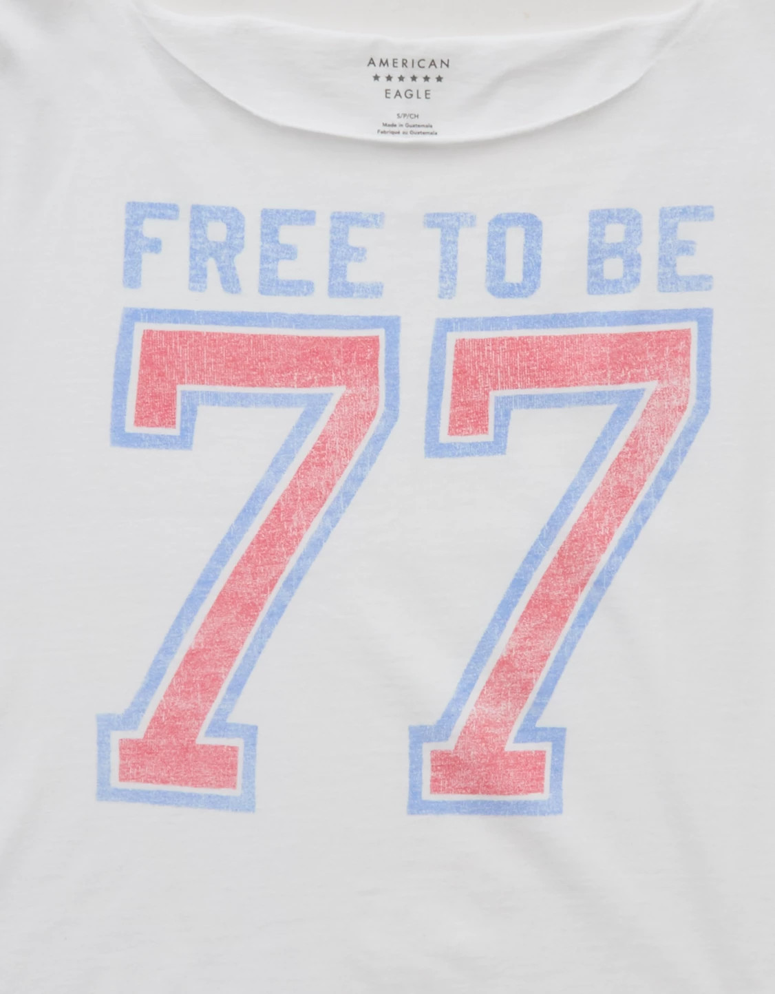 AE Off-the-Shoulder Americana Graphic T-Shirt | American Eagle Outfitters (US & CA)