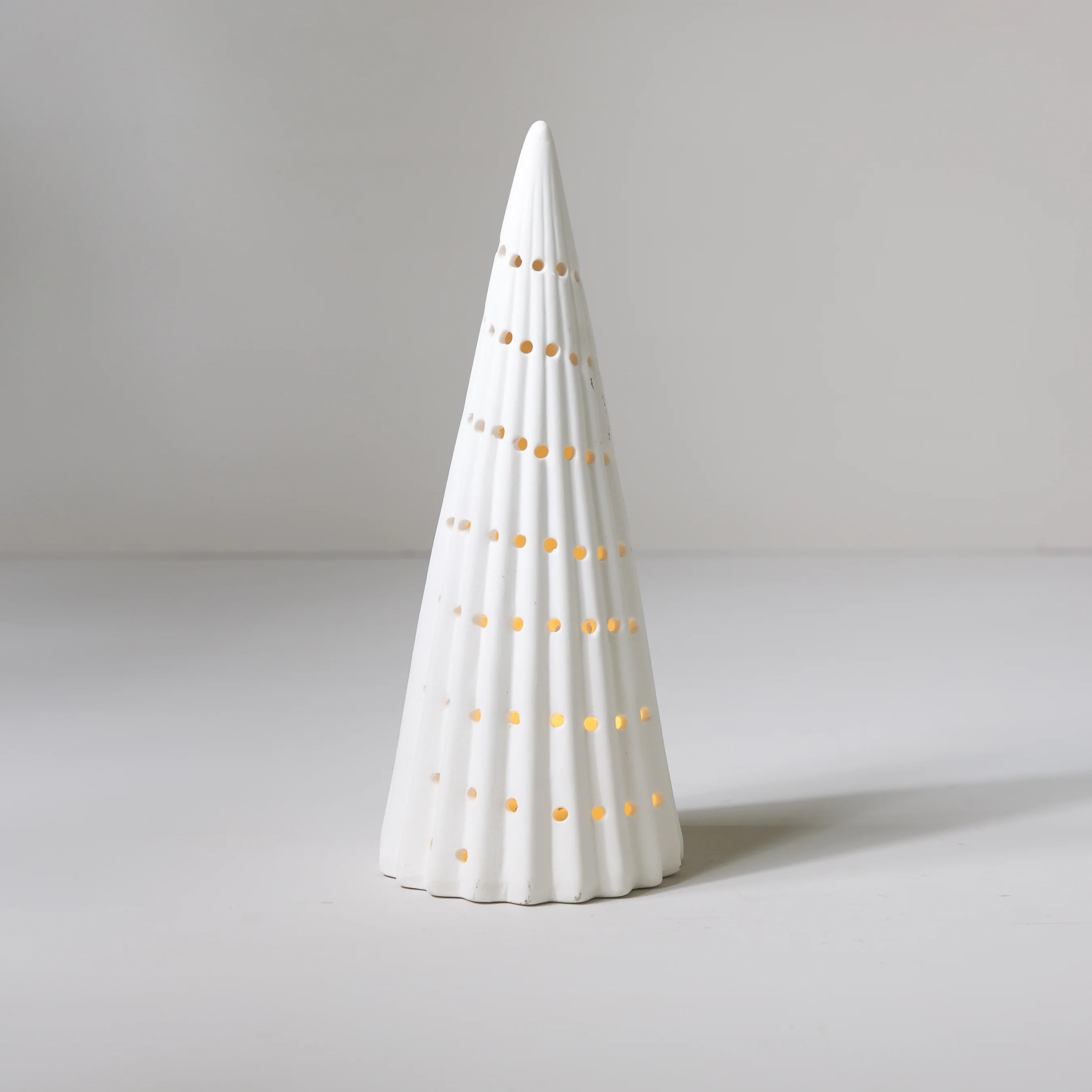 Matte White Lighted Trees | Eco Chic Home