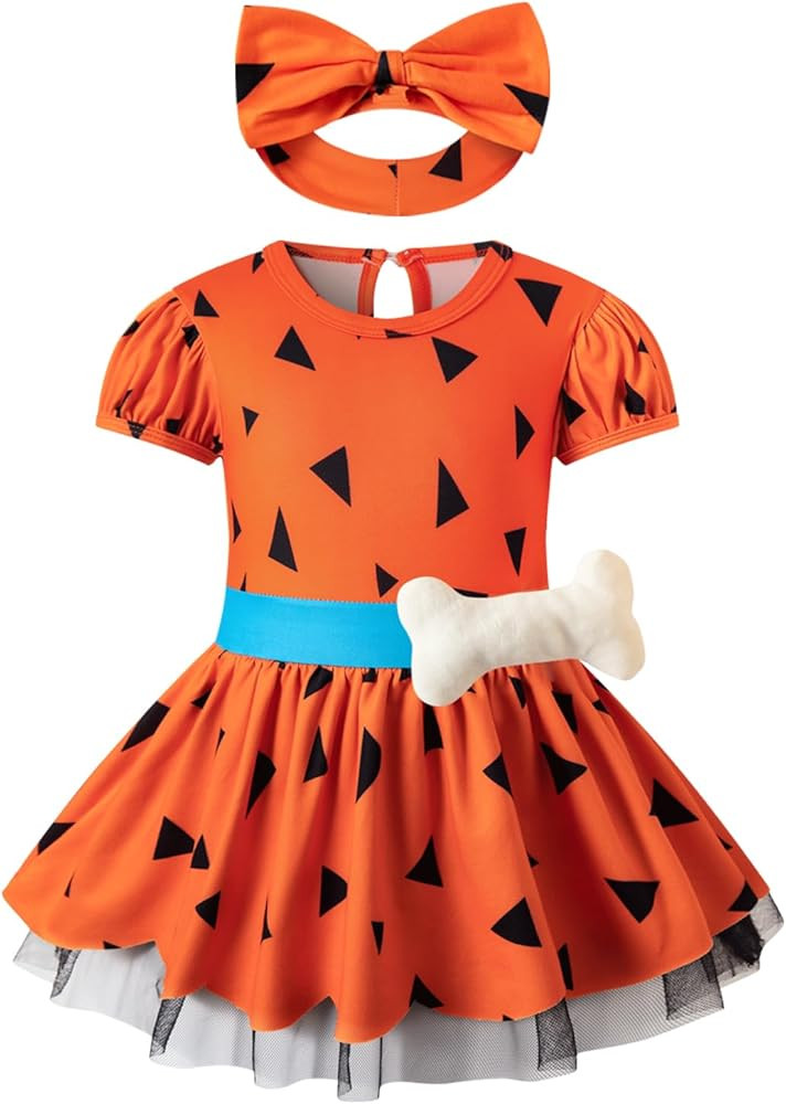 bakjuno Toddler Baby Girls Princess Costume Halloween Outfit for Baby Girl Dress With Headband | Amazon (US)