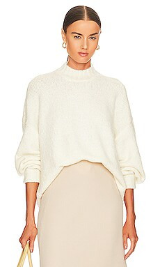 PISTOLA Carlen Mock Neck Sweater in Ecru from Revolve.com | Revolve Clothing (Global)