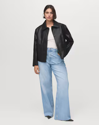 Mango Black Faux Leather Jacket | Simply Be | Simply Be (UK)