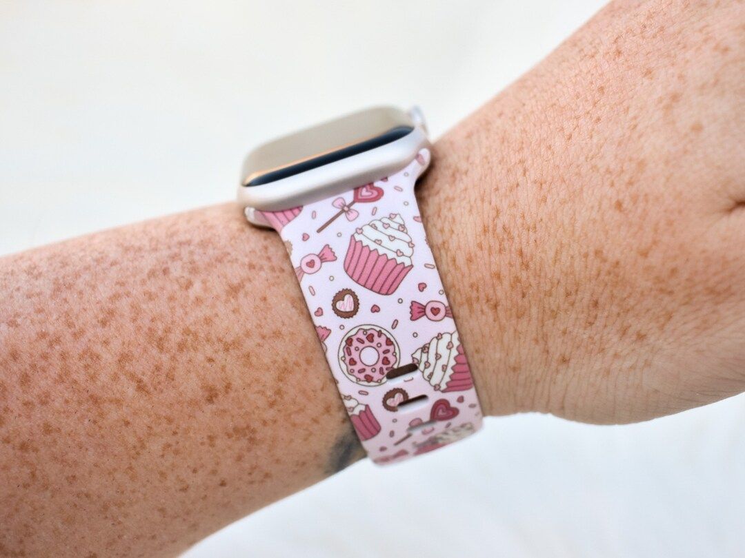 Valentines Desserts Silicone Watch Band Compatible With Apple - Etsy | Etsy (US)