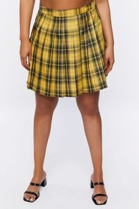 Plus Size Pleated Plaid Mini Skirt | Forever 21 | Forever 21 (US)