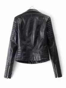 Faux Leather Moto Jacket | SHEIN