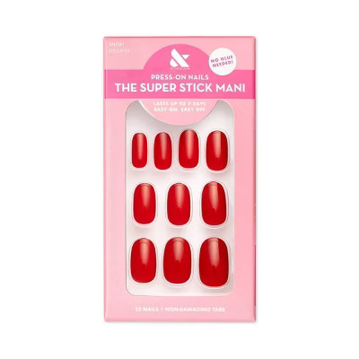 Olive & June Press-On Fake Nails - Round Short - Lollipop - 32ct | Target